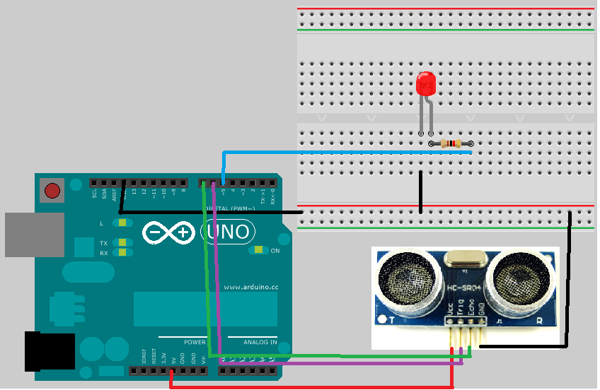 Arduino Uno | Ultratovush moduli yordamida masofani aniqlaymiz